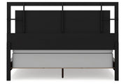 Covetown Dark Brown California King Panel Bed -  Ashley - Lara Furniture