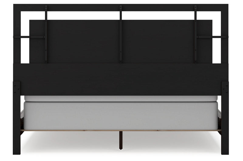 Covetown Dark Brown California King Panel Bed -  Ashley - Lara Furniture