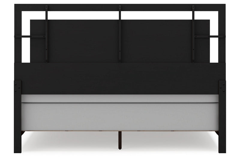 Covetown Dark Brown King Panel Bed -  Ashley - Lara Furniture