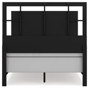 Covetown Dark Brown Full Panel Bed with Mirrored Dresser from Ashley - Lara Furniture