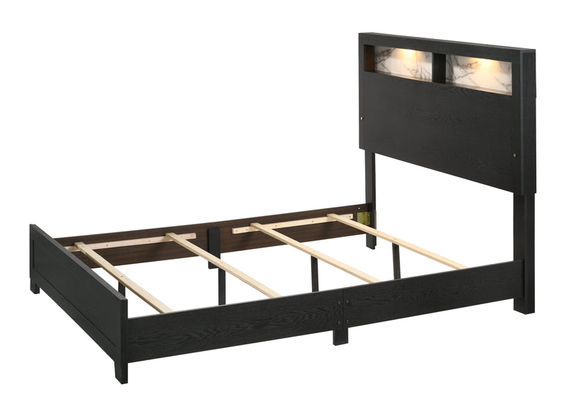 Cadence Black LED Panel Bedroom Set - Lara FurnitureBedroom Set