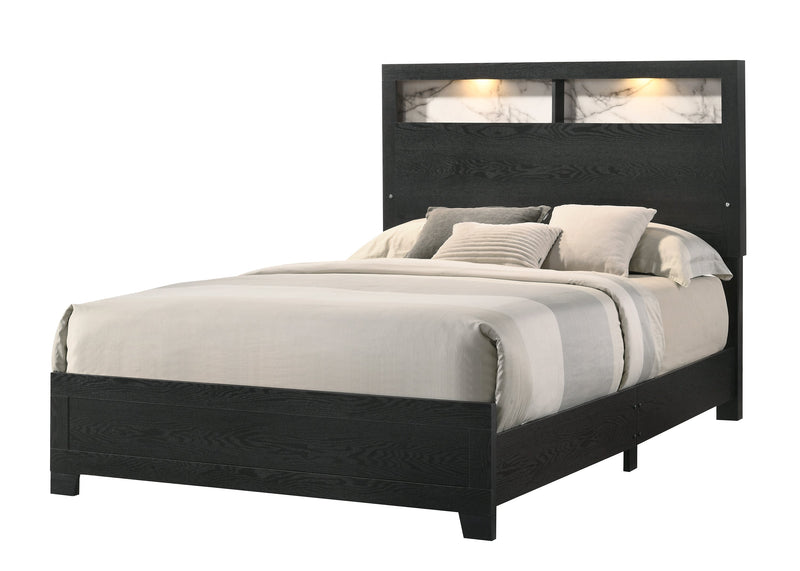 Cadence Black LED Panel Bedroom Set - Lara FurnitureBedroom Set