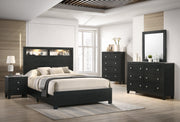 Cadence Black LED Panel Bedroom Set - Lara FurnitureBedroom Set