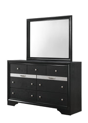 Regata Black/Silver Storage Platform Bedroom Set - Lara FurnitureBedroom Set