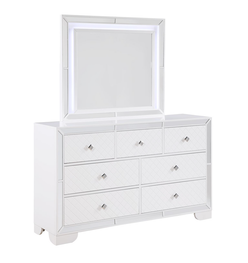 Demi White Panel Bedroom Set