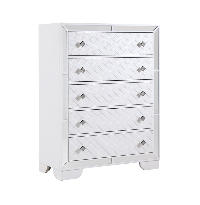 Demi White Panel Bedroom Set