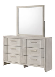 Carlton White Mist Dresser Top (Mirror Only) from Crown Mark - Lara Furniture