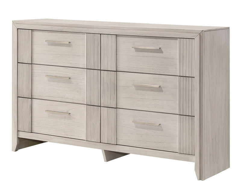Carlton White Mist Upholstered Bedroom Set from Crown Mark - Lara Furniture