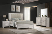 Carlton White Mist Upholstered Bedroom Set from Crown Mark - Lara Furniture