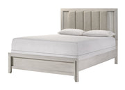 Carlton White Mist Upholstered King Bed from Crown Mark - Lara Furniture