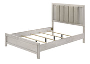 Carlton White Mist Upholstered King Bed from Crown Mark - Lara Furniture