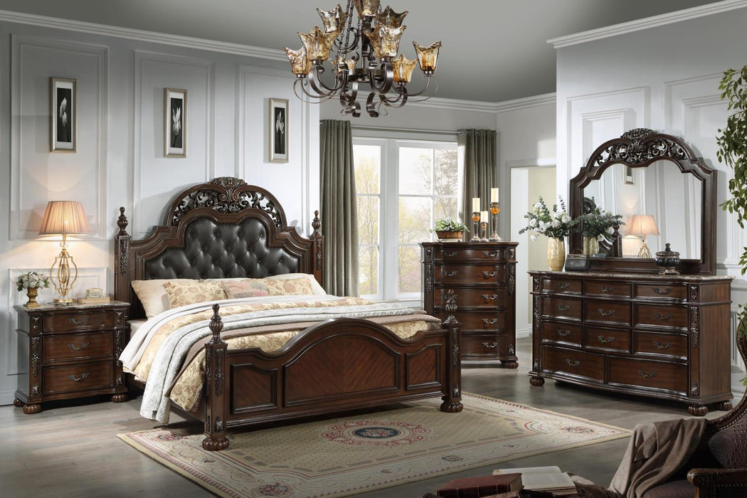 Atlas Traditional Brown Bedroom Set