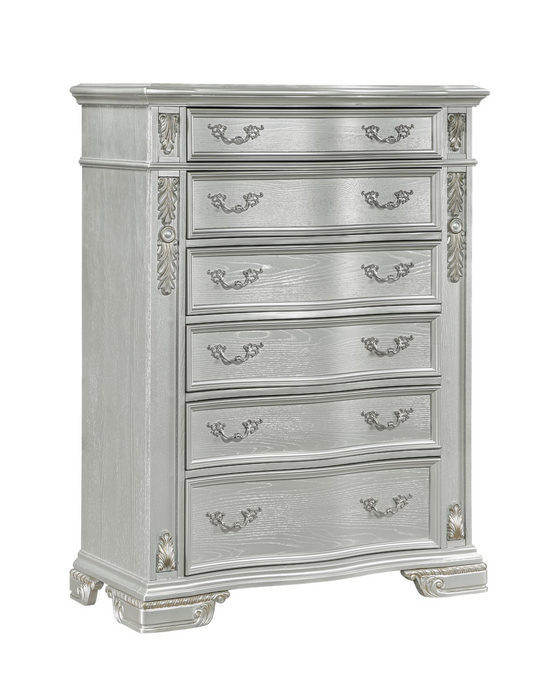 Atlas Traditional Silver Bedroom Set