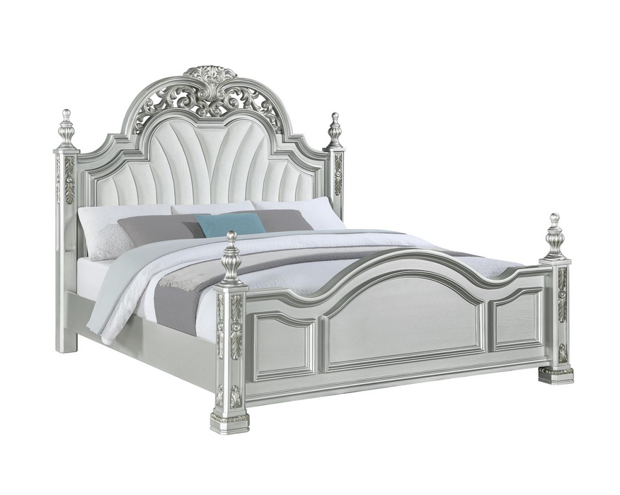 Atlas Traditional Silver Bedroom Set