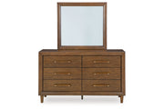 Lyncott Brown Dresser and Mirror -  Ashley - Lara Furniture