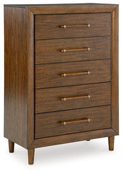Lyncott Brown King Upholstered Bed, Chest and Nightstand from Ashley - Lara Furniture