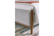 Lyncott Brown King Upholstered Bed from Ashley - Lara Furniture