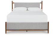 Lyncott Brown California King Upholstered Bed from Ashley - Lara Furniture