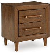 Lyncott Brown King Upholstered Bed, Chest and Nightstand from Ashley - Lara Furniture