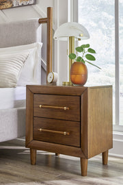 Lyncott Brown King Upholstered Bed, Chest and Nightstand from Ashley - Lara Furniture