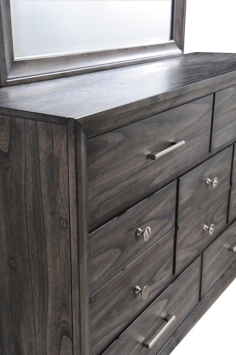 Jaymes Gray Storage Platform Bedroom Set from Crown Mark - Lara Furniture