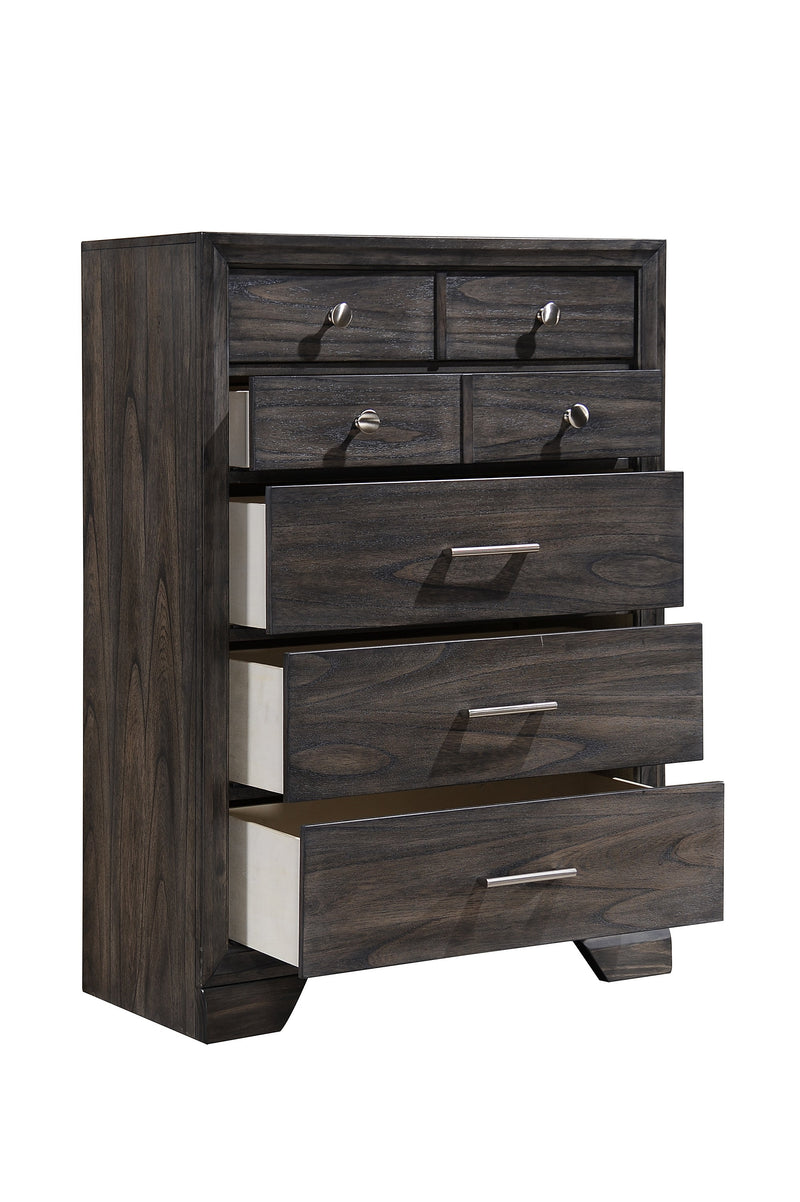 Jaymes Gray Storage Platform Bedroom Set from Crown Mark - Lara Furniture