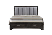 Jaymes Gray Storage Platform Bedroom Set from Crown Mark - Lara Furniture
