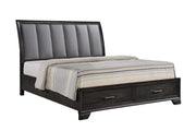 Jaymes Gray Storage Platform Bedroom Set from Crown Mark - Lara Furniture