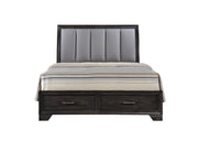 Jaymes Gray Storage Platform Bedroom Set from Crown Mark - Lara Furniture