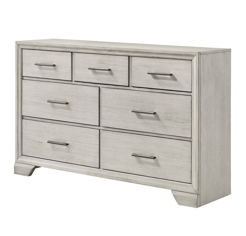 Jaymes White Mist Footboard Storage Platform Bedroom Set from Crown Mark - Lara Furniture