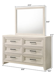 Lorraine Antique White Panel Bedroom Set from Crown Mark - Lara Furniture
