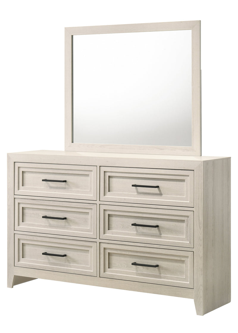 Lorraine Antique White Panel Bedroom Set from Crown Mark - Lara Furniture
