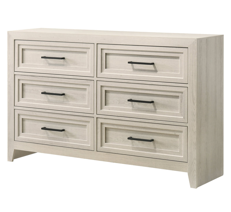 Lorraine Antique White Panel Bedroom Set from Crown Mark - Lara Furniture