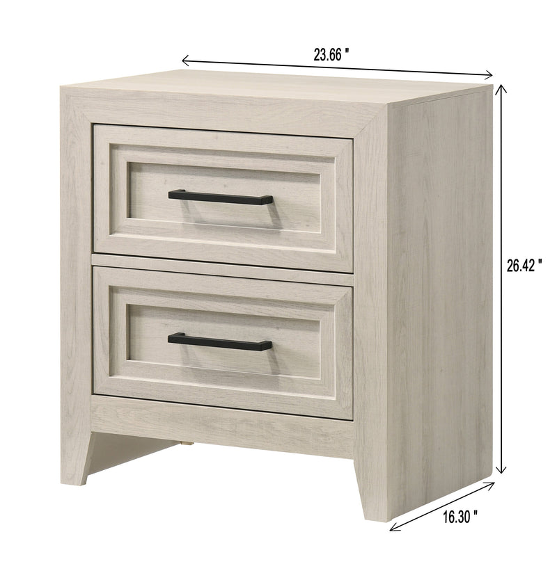 Lorraine Antique White Panel Bedroom Set from Crown Mark - Lara Furniture