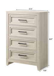 Lorraine Antique White Panel Bedroom Set from Crown Mark - Lara Furniture