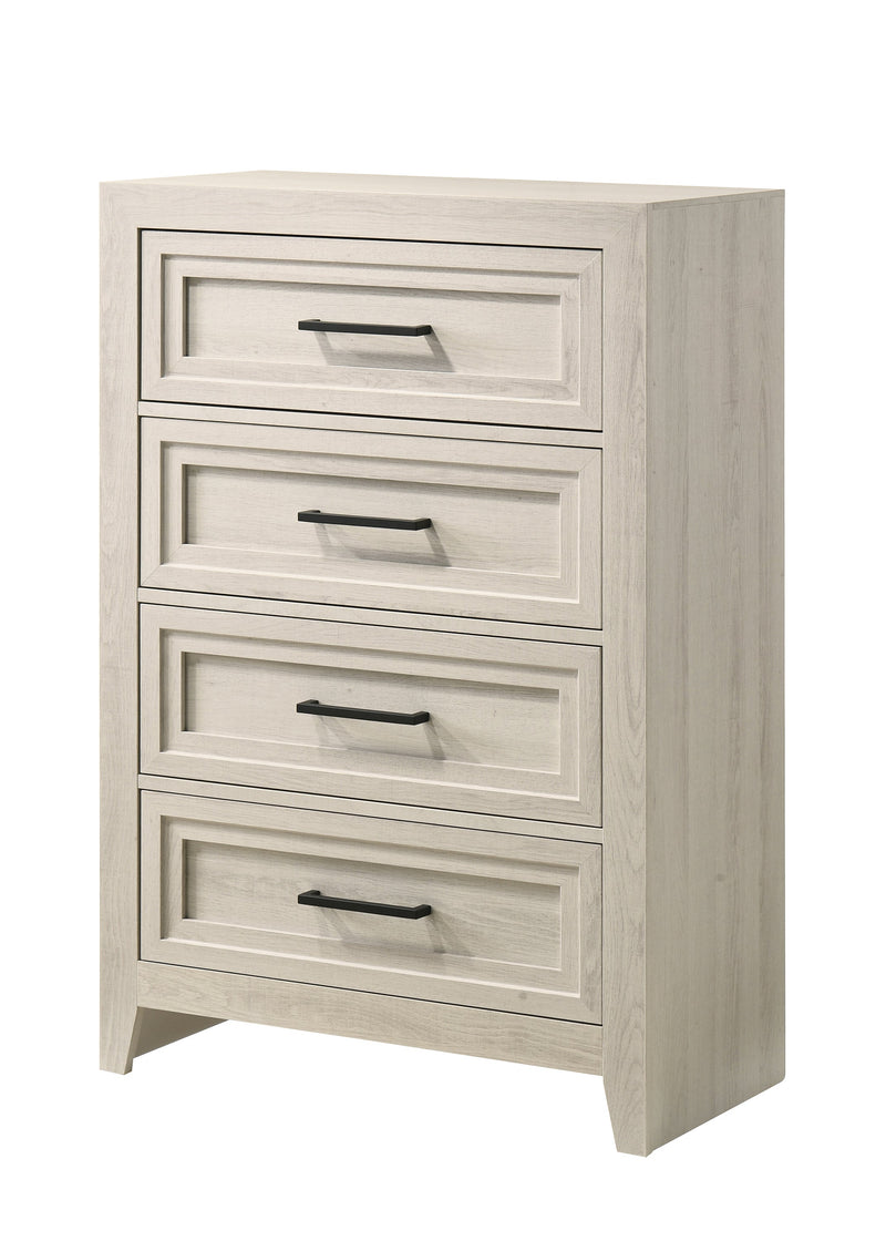 Lorraine Antique White Panel Bedroom Set from Crown Mark - Lara Furniture