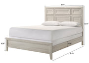 Lorraine Antique White Panel Bedroom Set from Crown Mark - Lara Furniture