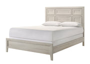 Lorraine Antique White Queen Panel Bed from Crown Mark - Lara Furniture
