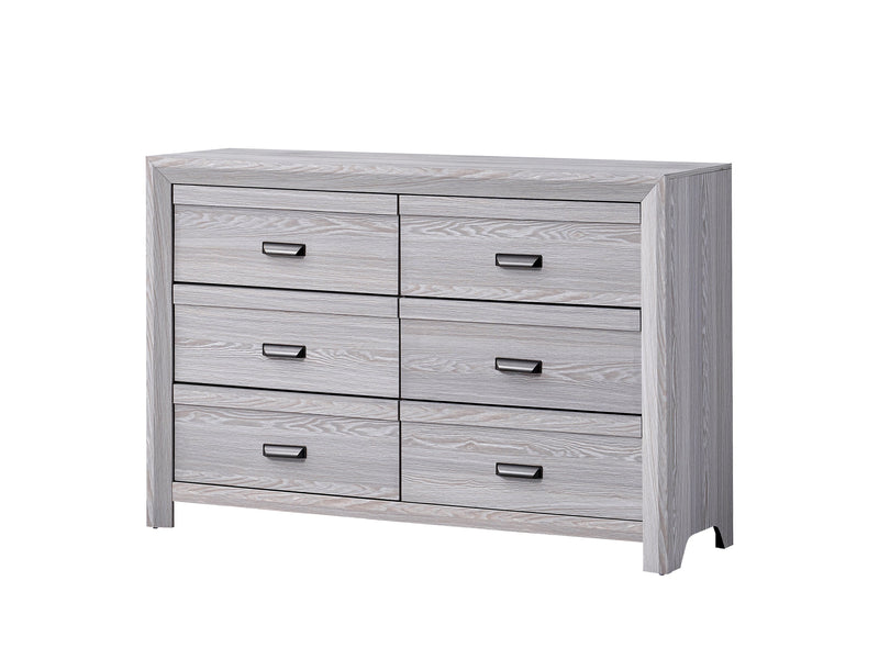 Adelaide Driftwood Upholstered Panel Bedroom Set from Crown Mark - Lara Furniture