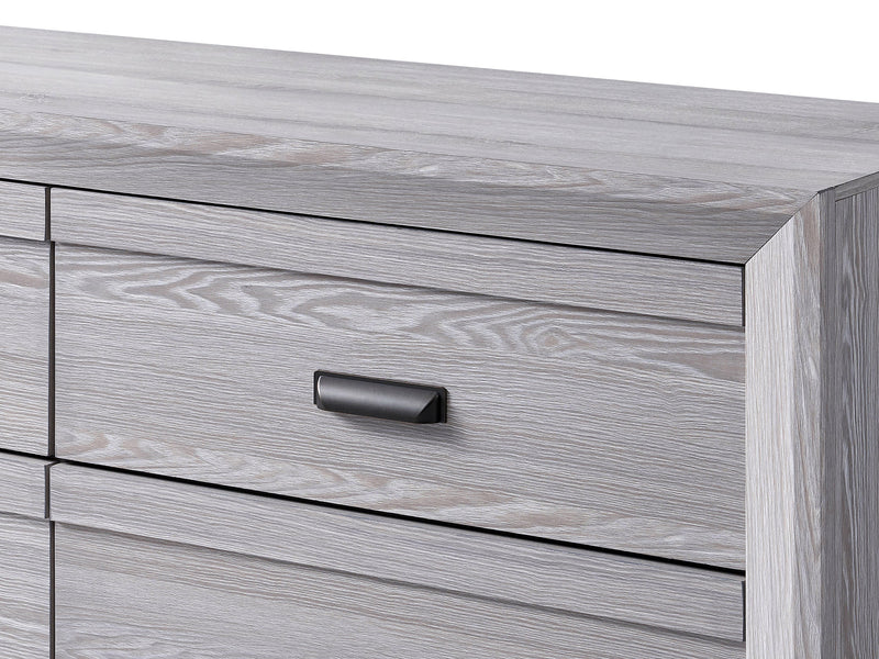 Adelaide Driftwood Upholstered Panel Bedroom Set from Crown Mark - Lara Furniture