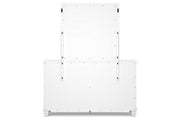 Fortman White Dresser and Mirror -  Ashley - Lara Furniture