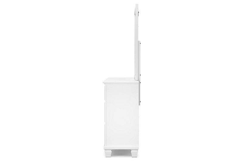 Fortman White Dresser and Mirror -  Ashley - Lara Furniture