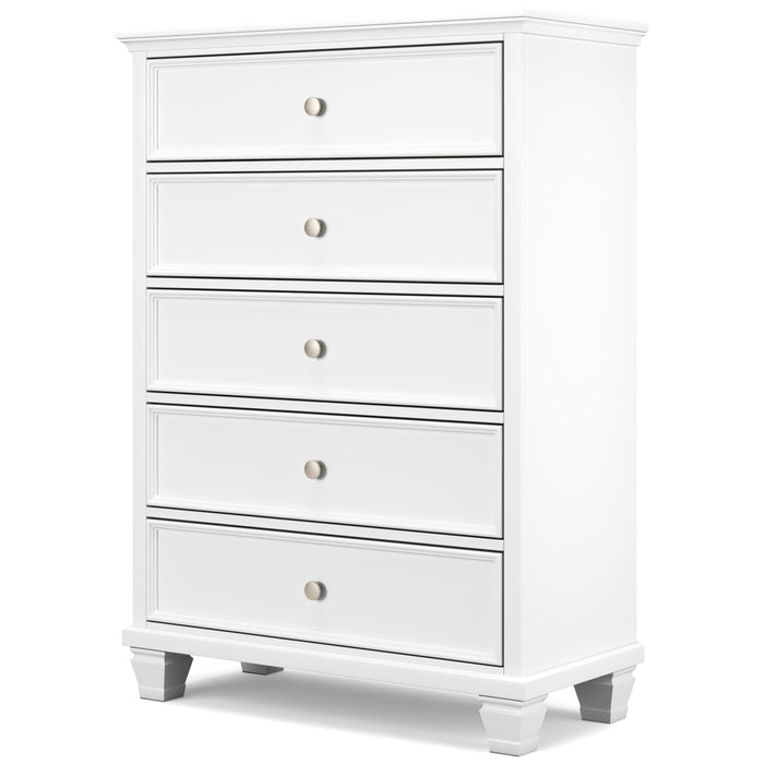 Fortman White Chest of Drawers