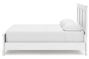 Fortman White California King Panel Bed -  Ashley - Lara Furniture