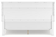 Fortman White King Panel Bed -  Ashley - Lara Furniture