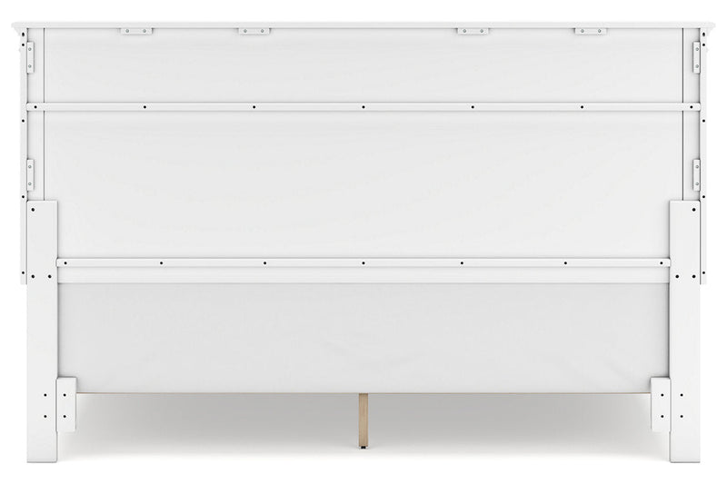 Fortman White King Panel Bed -  Ashley - Lara Furniture