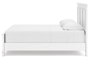 Fortman White King Panel Bed -  Ashley - Lara Furniture