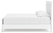 Fortman White King Panel Bed, Dresser, Mirror and Nightstand from Ashley - Lara Furniture