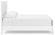 Fortman White King Panel Bed, Dresser, Mirror and Nightstand from Ashley - Lara Furniture