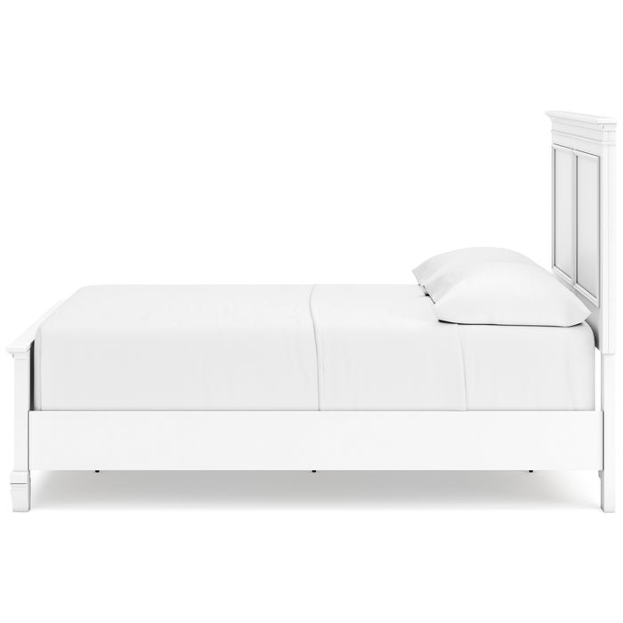 Fortman White Full Panel Bed